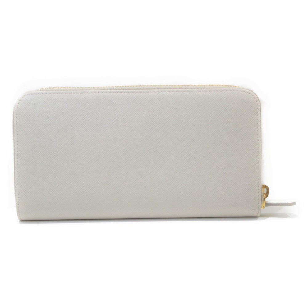 Prada Long Wallet Leather White - Picture 2 of 13